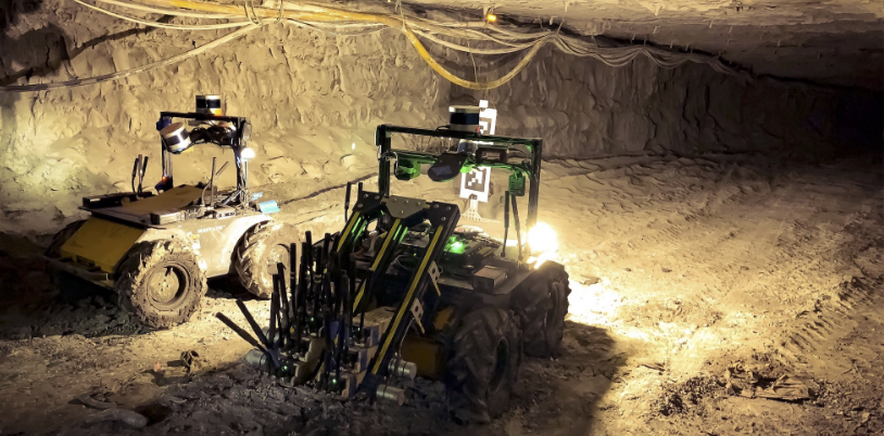 LAMP: Large-Scale Autonomous Mapping and Positioning for Exploration of Perceptually-Degraded Subterranean Environment